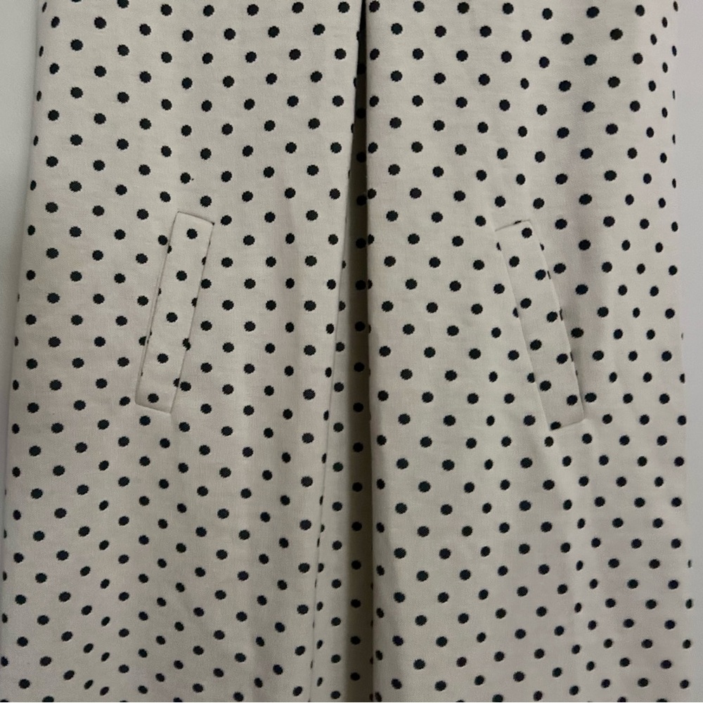 TYLER BOE Kristen Jacquard Polka Dot Collared Mini Dress Academia Twee Mod | S - Picture 6 of 16